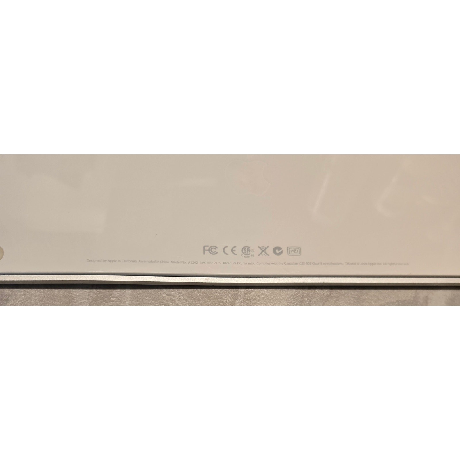 Apple Mac Smallest Most Compact USB Wired Keyboard Model A1242 White Slim