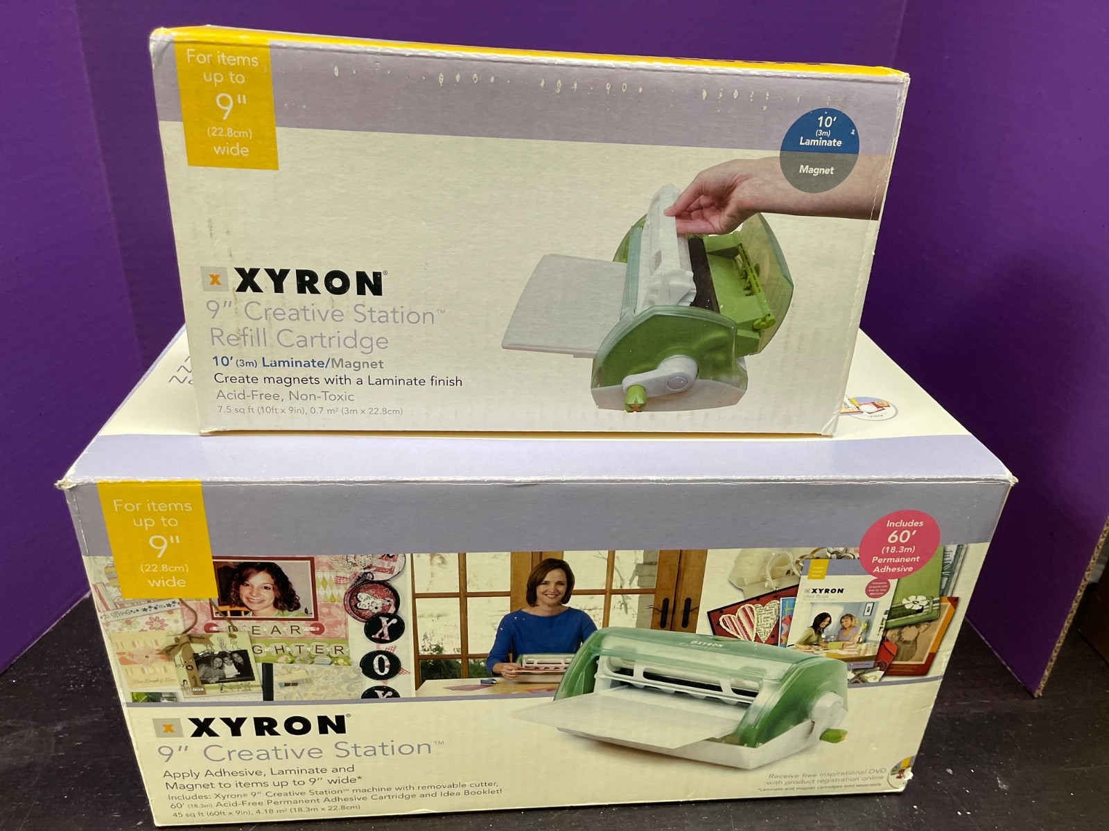 Xyron 9'' Creative Station Sticker Machine Laminate Laminator 9" Extra Cartridge