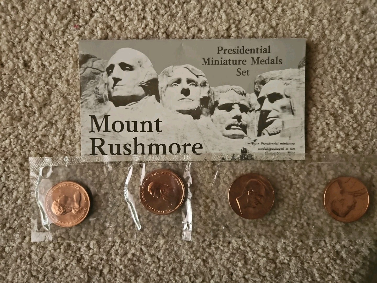 Mount Rushmore Presidential Dollar set plus 1991S Proof Commemorative Coin