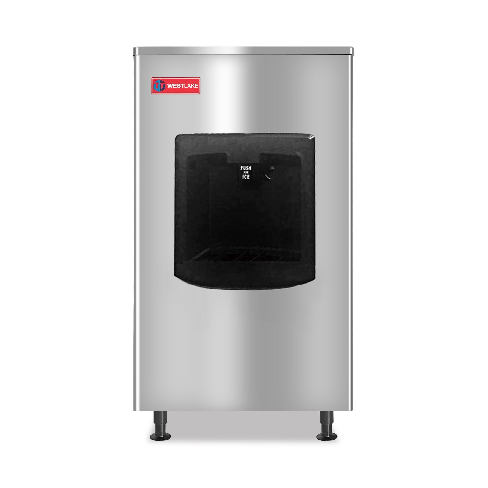 Westlake 220lb Commercial Touchless PaddIe Ice Dispenser For Hotel Motel Gyms
