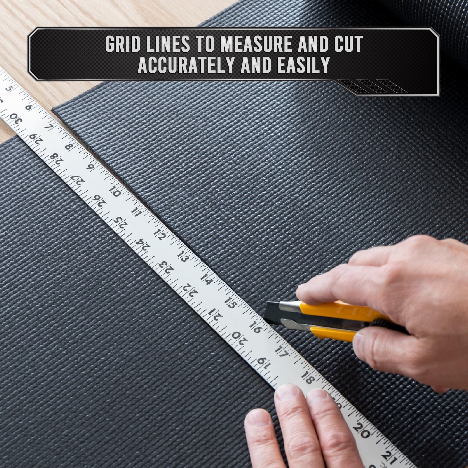 Professional Grade Tool Box Liner, 16" x 16 ft, Black | Tool Box Drawer Liner...