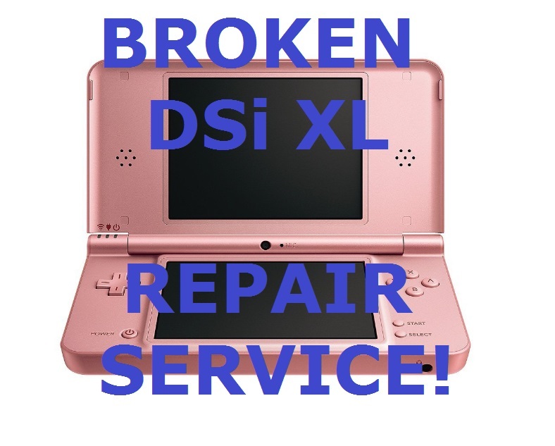 AS IS Fix Broken Nintendo DSi XL System Parts and Repair Service!