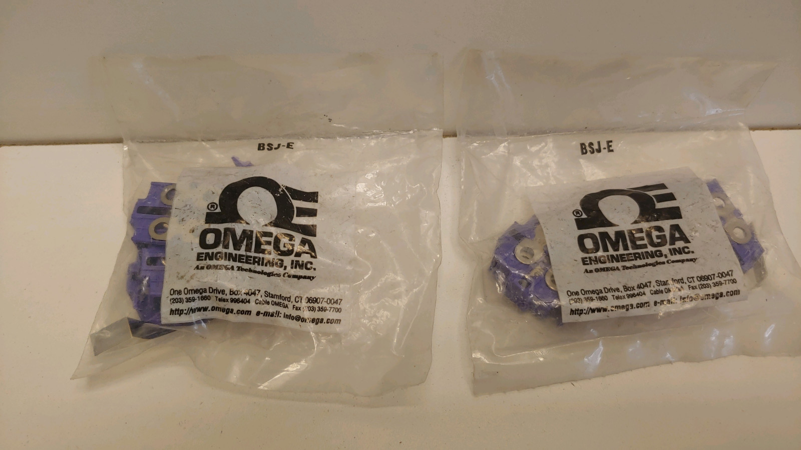 LOT OF (8) NEW OLD STOCK! OMEGA TEMP CONNECTORS TERMINAL STRIPS BSJ-E