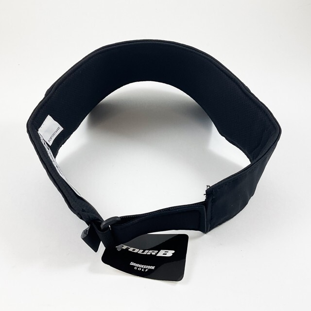 BRIDGESTONE GOLF MEN'S SPORT ADJUSTABLE STRAP VISOR BLACK NEW w/ TAG!! 1419