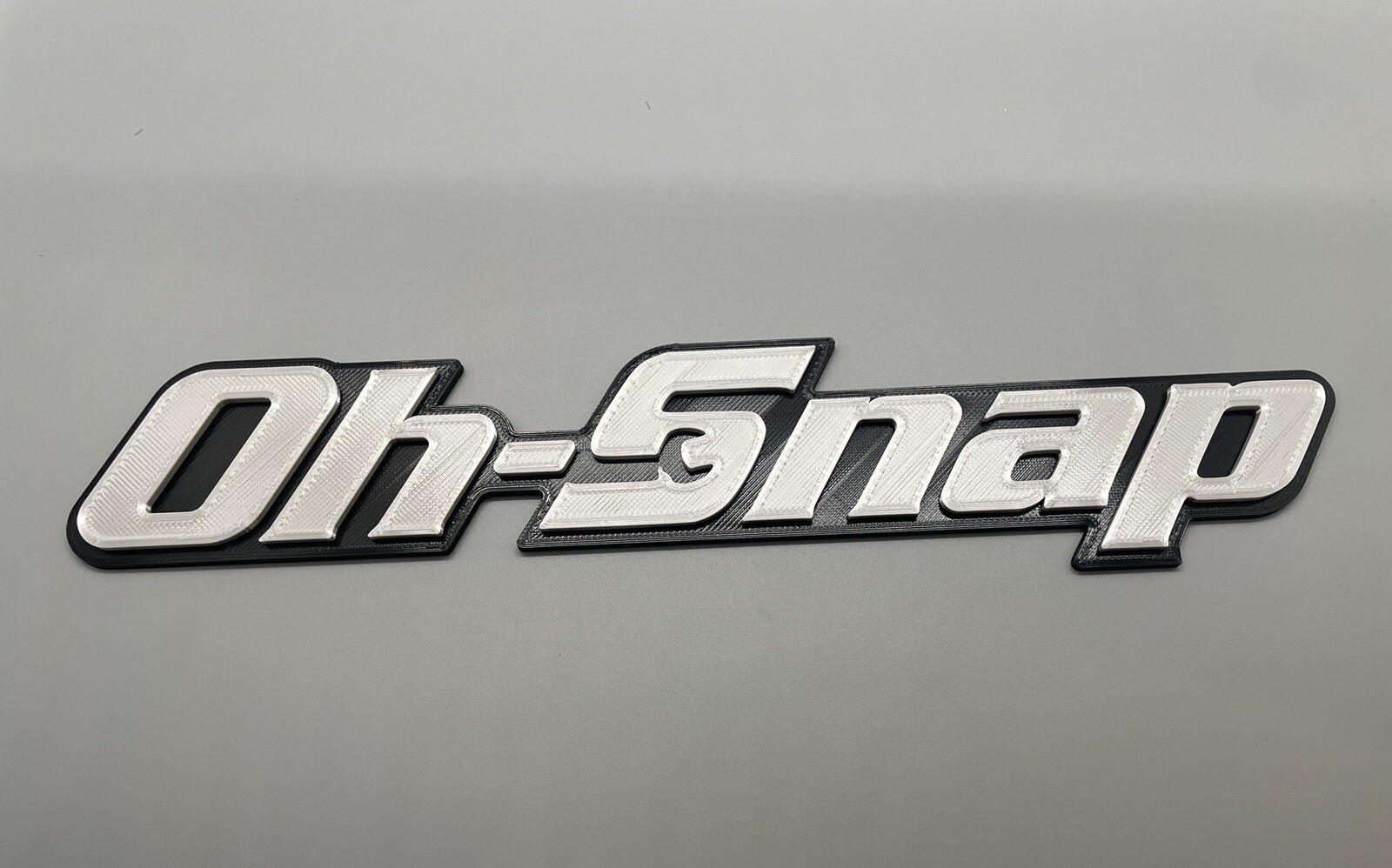Oh-Snap Novelty 3D Printed Tool Box Badge.