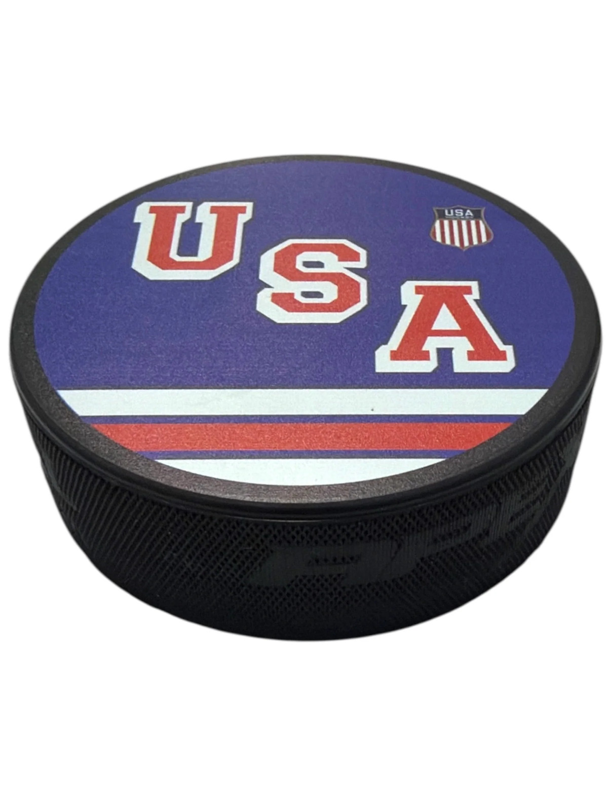 USA Hockey Shield Blue Jersey Puck