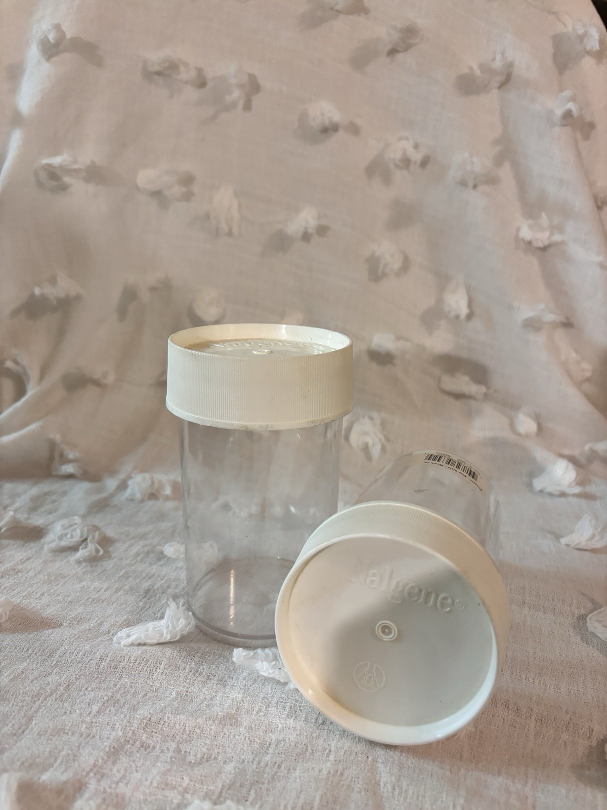 Nalgene straight sidewall mouth jar set of 2