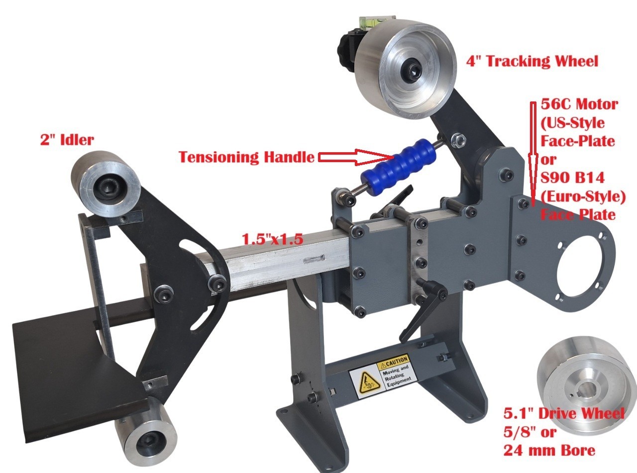 2x72 Belt Grinder - Complete with Tilting Frame - No Motor