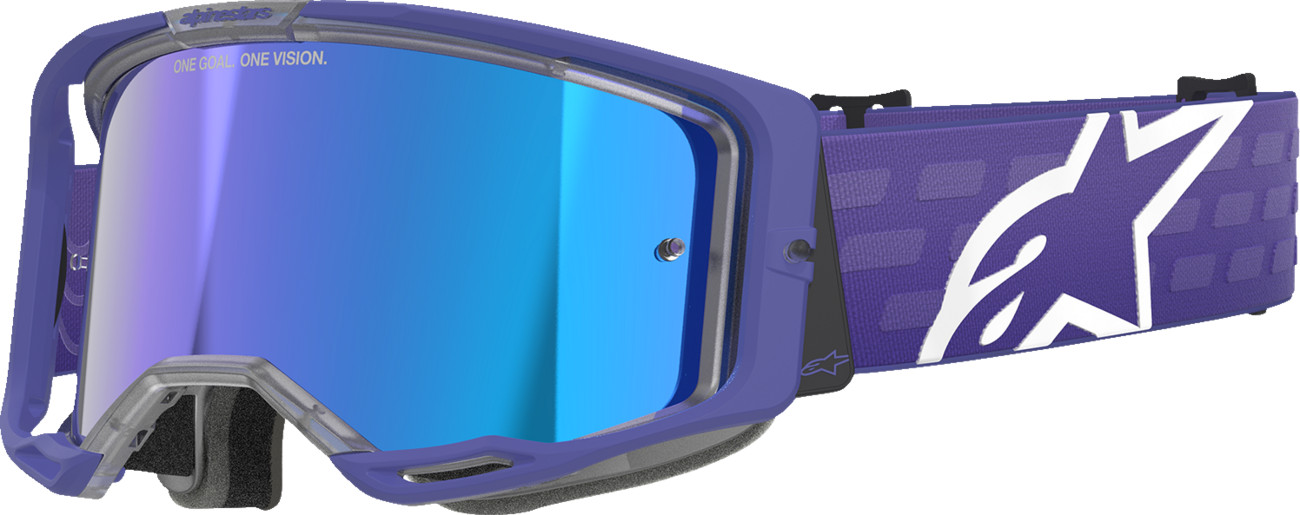 Alpinestars GOGGLES Vision 8 Goggle - Purple/Blue Mirror Lens, Part 5101625-3116