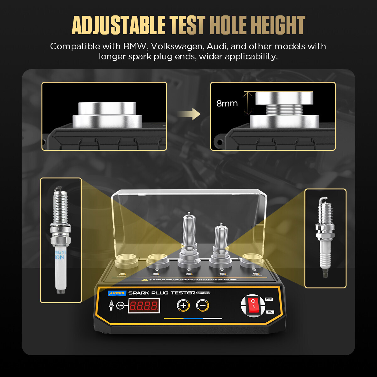 Spark Plug Tester Automotive Engine ignition coil test tool Diagnostic Analyzer