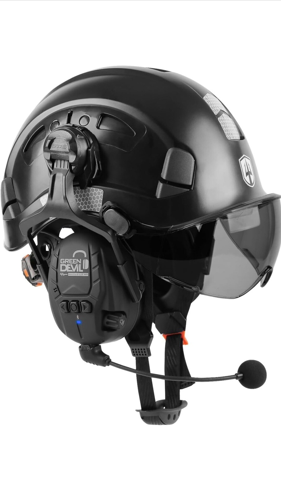 Casco de seguridad casco duro con visera y Bluetooth￼