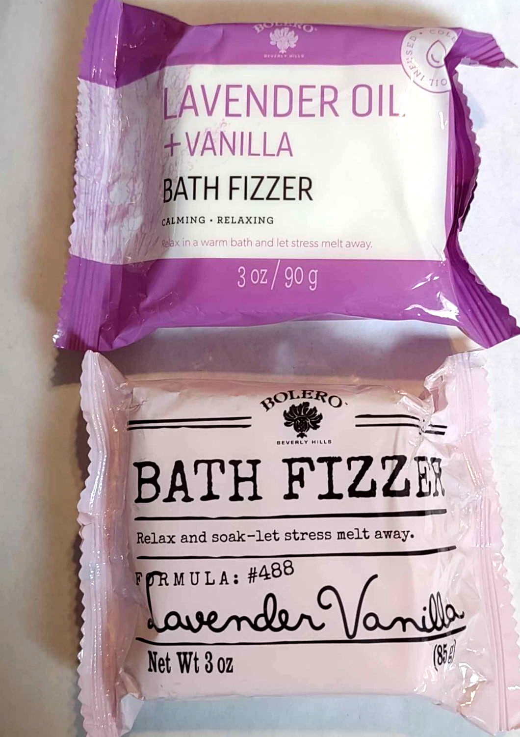 Bolero Beverly Hills 1-Lavender Oil & Vanilla & 1-Lavender Vanilla Bath Fizzers