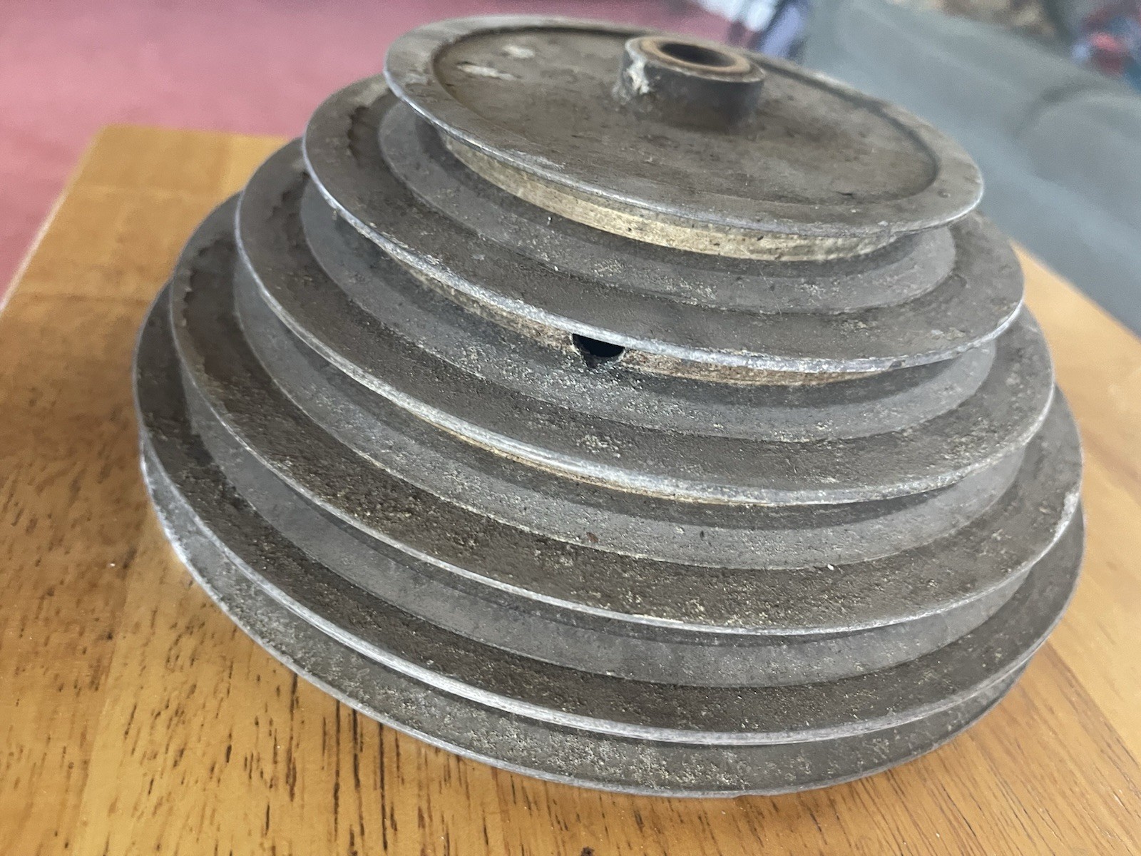 5 step 8" Die cast Pulley with 5/8"shaft 1/2" belt