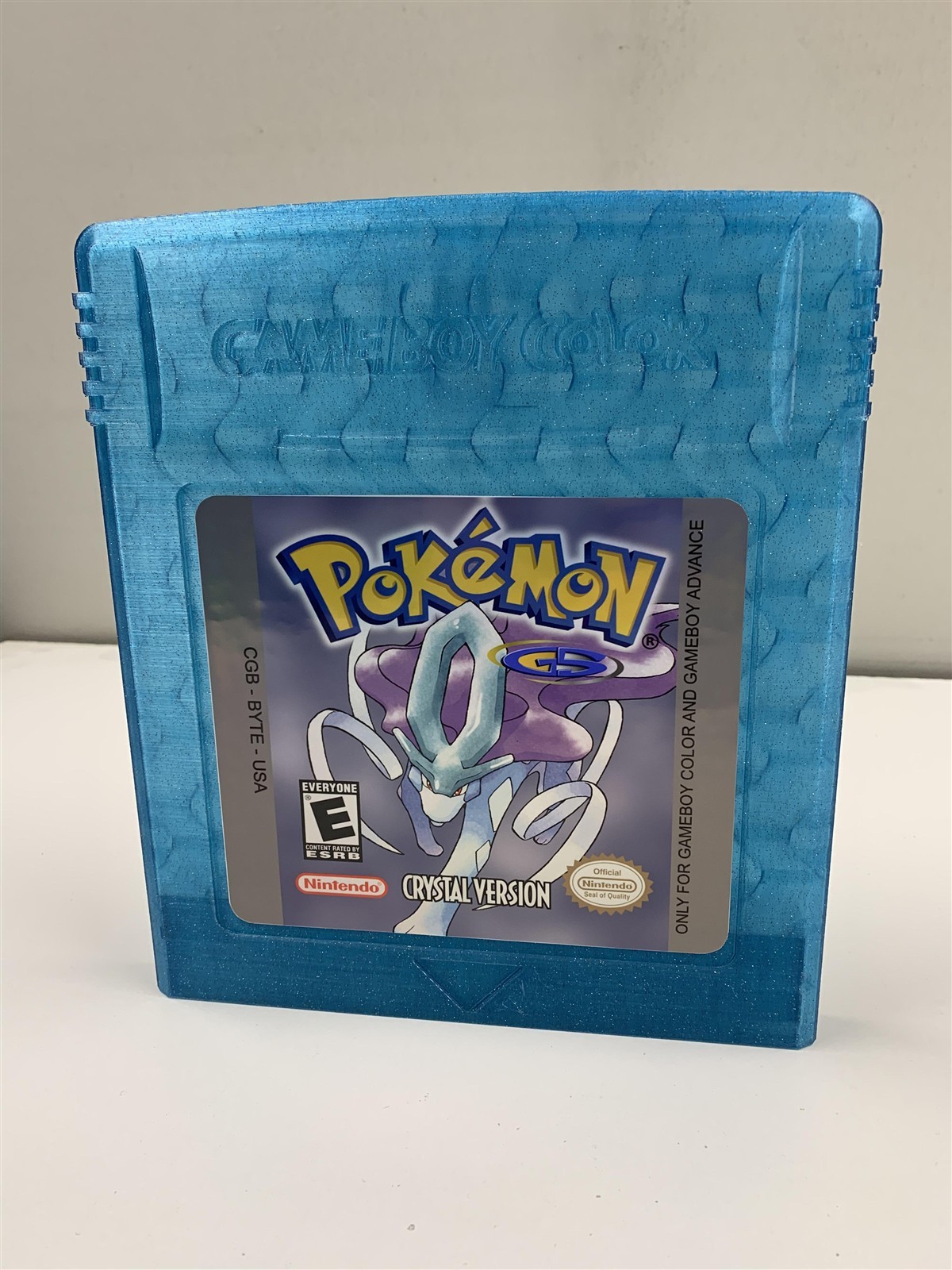 3D Printed Pokémon Crystal Gameboy Color Cartridge Giant Large Wall Art Pokemon