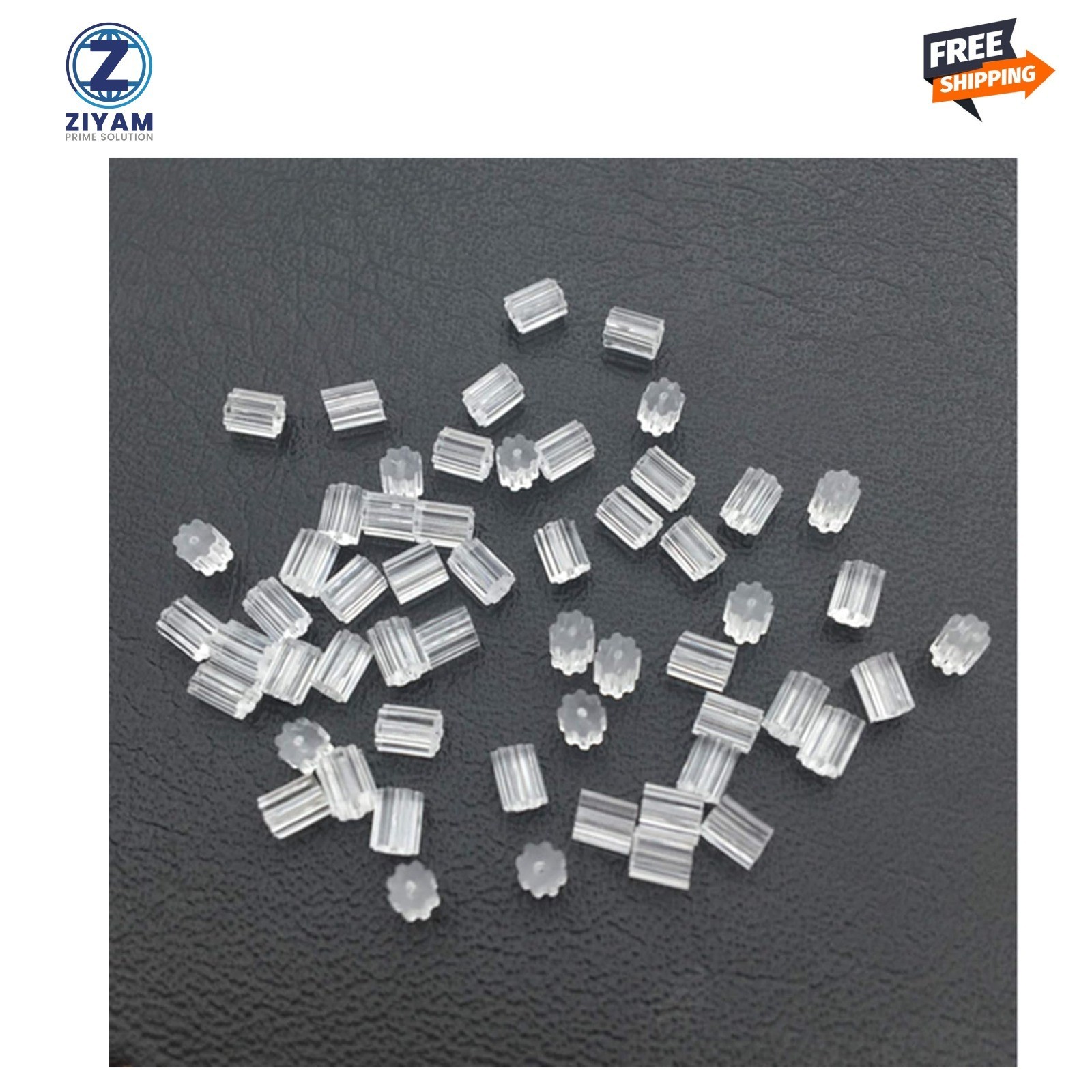 200PCS Silicone Earring Backs Clear Soft Rubber Hypoallergenic Replacements