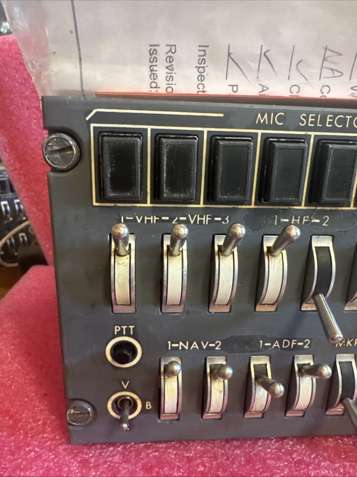 Avtech Audio Control Panel 5141-1-25 *AS REMOVED* bin29