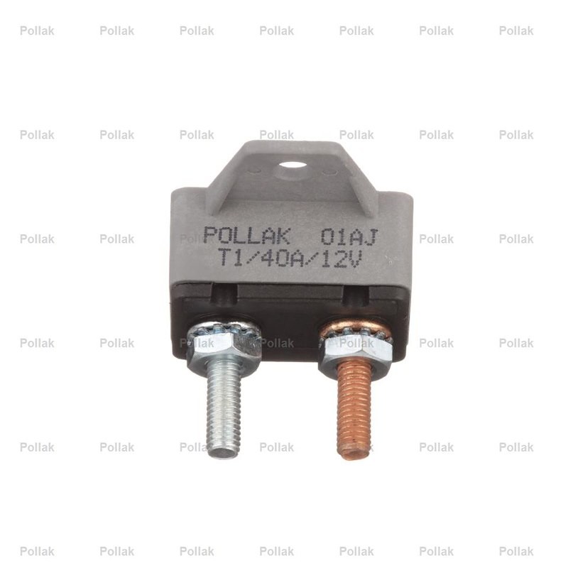 Pollak 54-240PLV Circuit Breaker; TYPE I; 40 Amp/ 12 Volt DC; Single Pole Therma