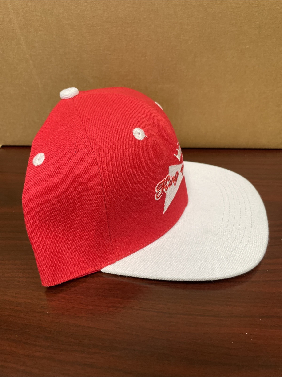Matt Riddle WWE KING OF BROS SnapBack Red White Hat Cap Wrestling Adjustable