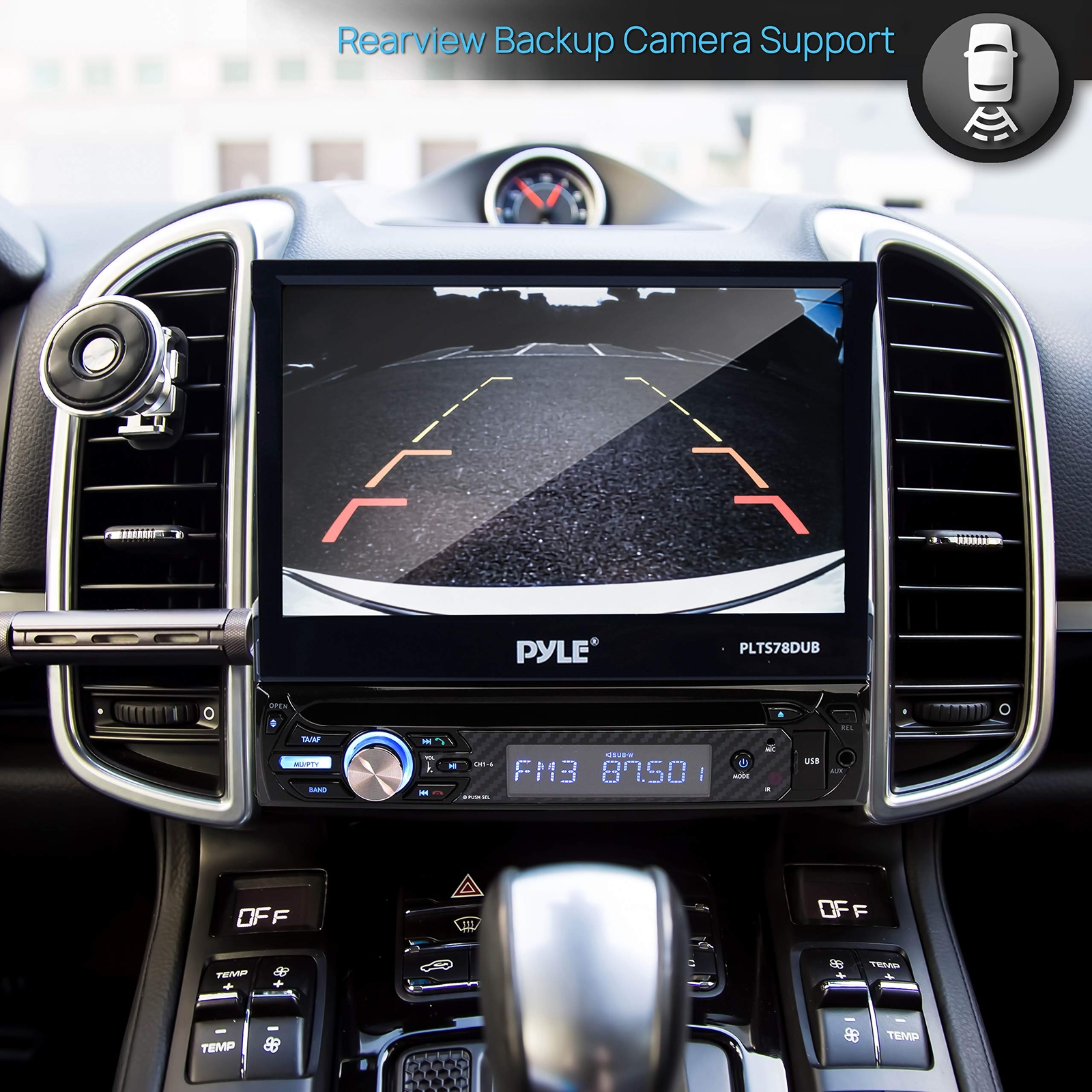 Pyle Single DIN 7" Touchscreen Bluetooth Stereo CD/DVD Receiver