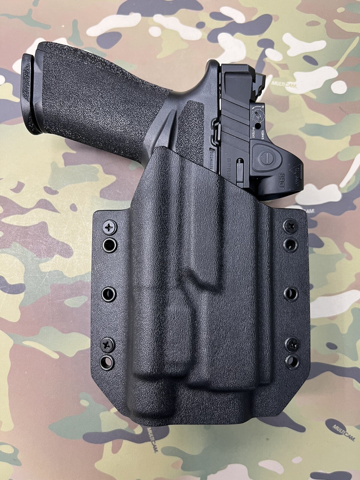 Black Kydex Light Bearing Holster for Springfield Echelon Streamlight TLR-1