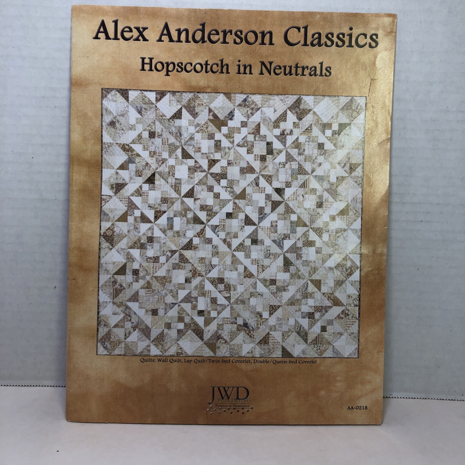 Hopscotch in Neutrals Quilt Pattern Alex Anderson Fat Quarters Scraps