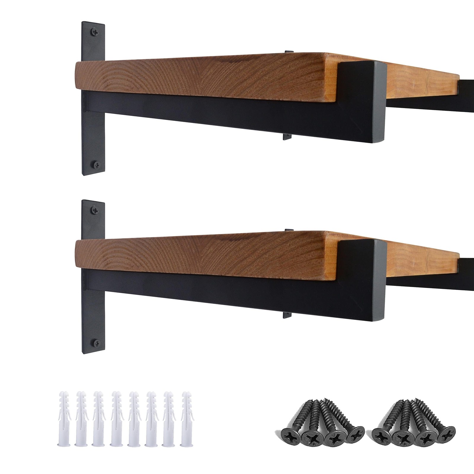 Heavy Duty Shelf Brackets 6 Inch Wall Mounted Industrial Metal Support 4 PCS