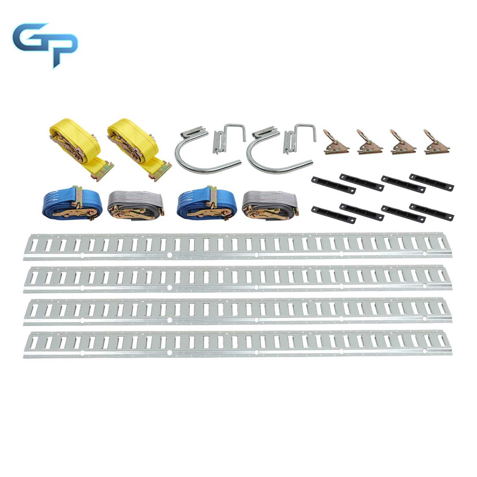 E Track Tie Down Rail Kit  5' E Track Rails End Caps ETrack Straps For Trucks