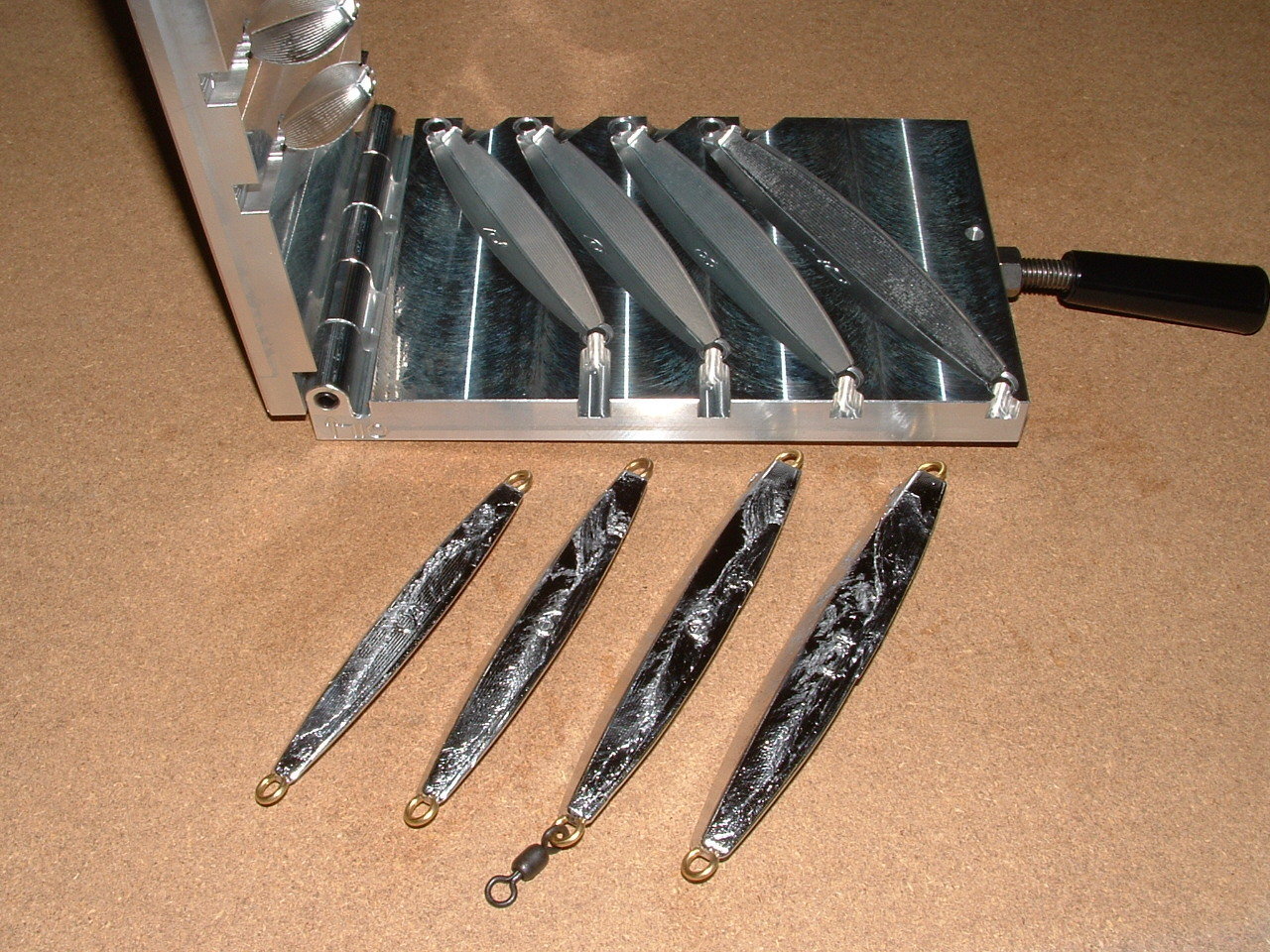 Saltwater D Jig mold 6,8,10,12oz CNC Aluminum Diamond