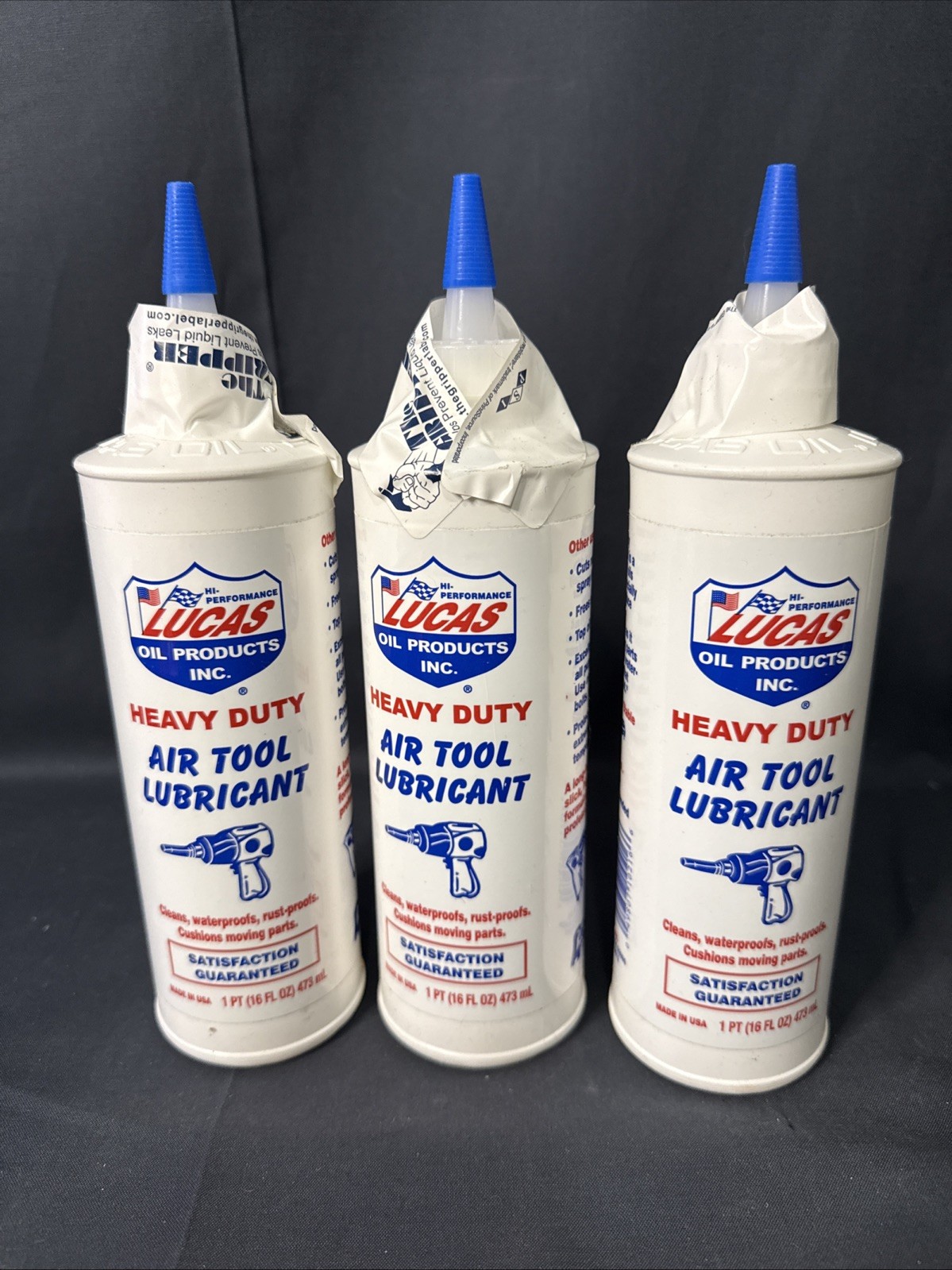 Lucas Oil Impact Wrench Air Tool Lubricant 16 oz 1 Pint Bottle 10216 (3 Pack)