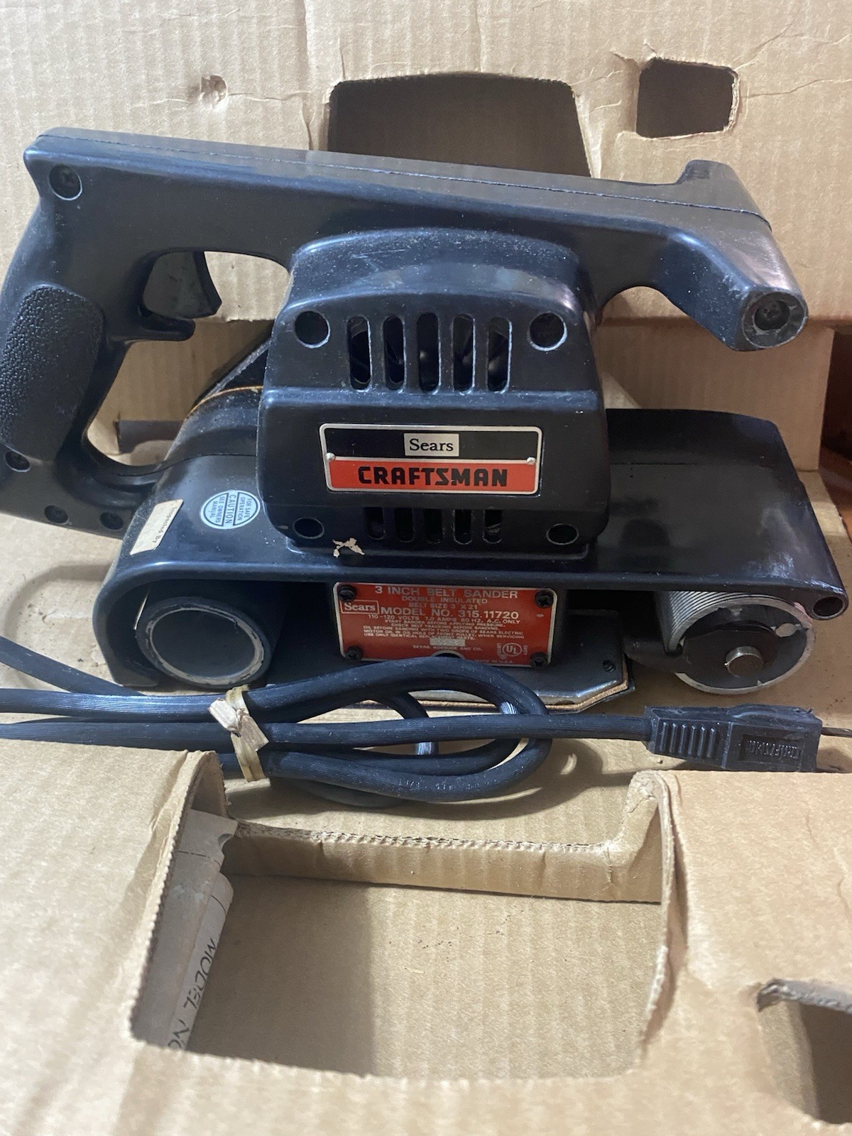 Belt Sander 3" By Craftsman, 1HP, Model#315.11720, Belt 3"×21", NOS New