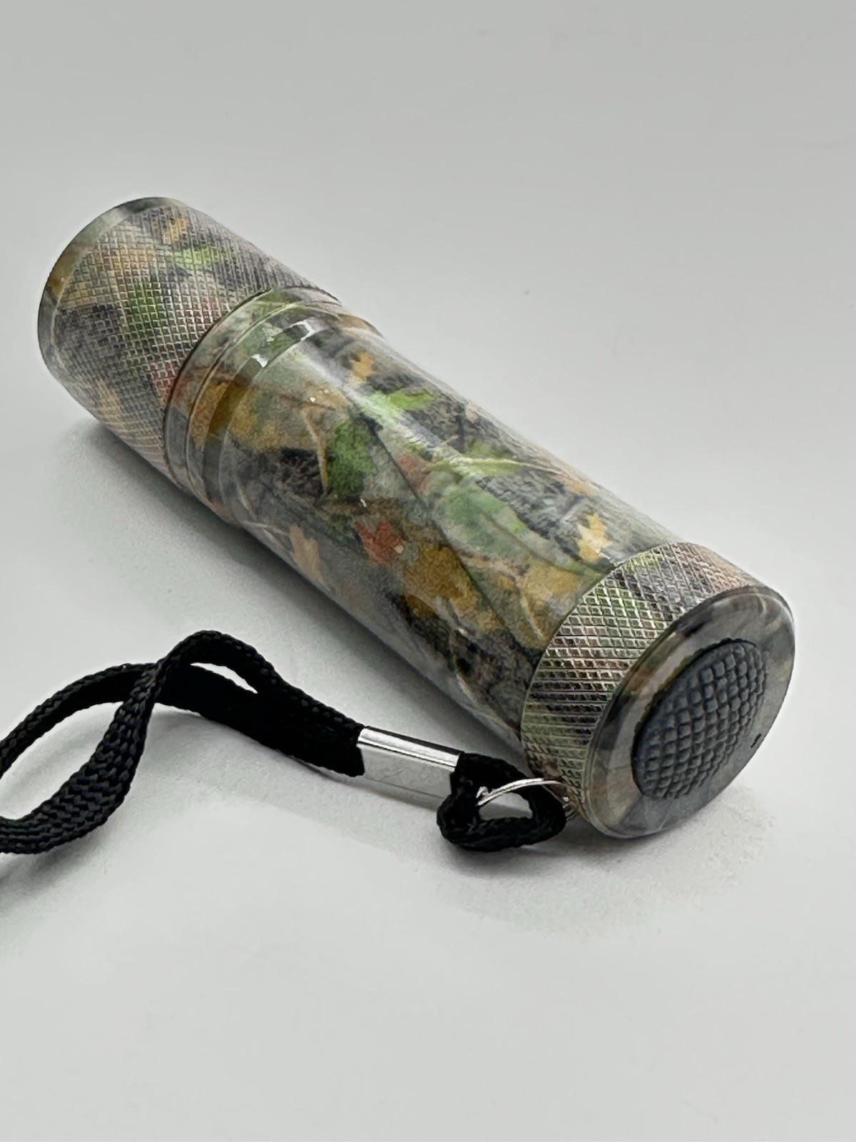 Green Camo Laser LED Compact Flashlight 3 3/4”, With Batteries