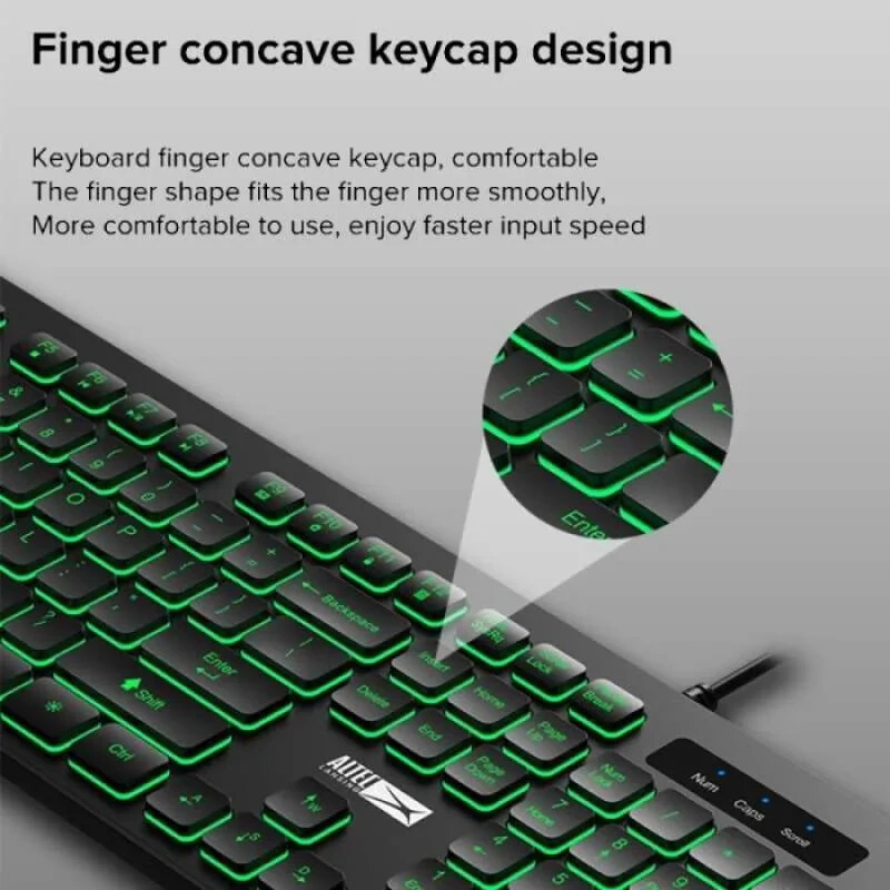 Altec Lansing ALGK8264 USB Wired Gaming Keyboard membrane 3 color RGB