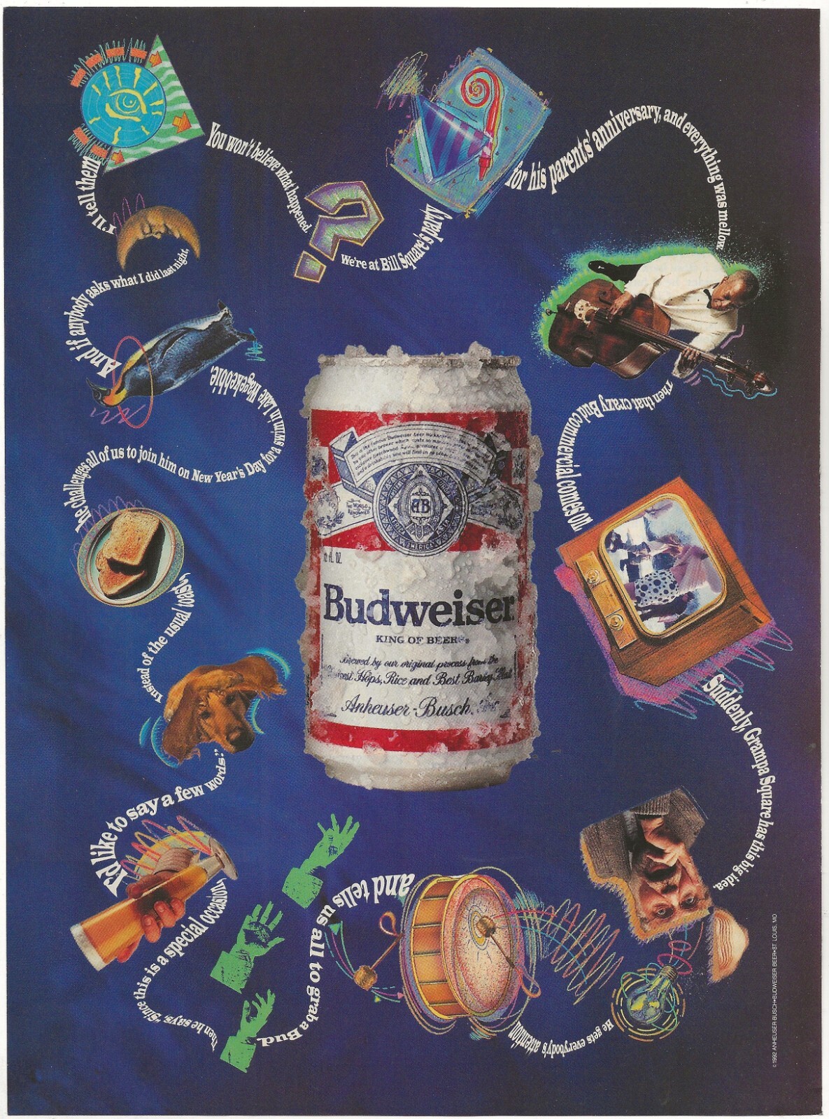 Vintage Print Ad Budweiser Beer - You Won't Believe What Happened - Aug 1992