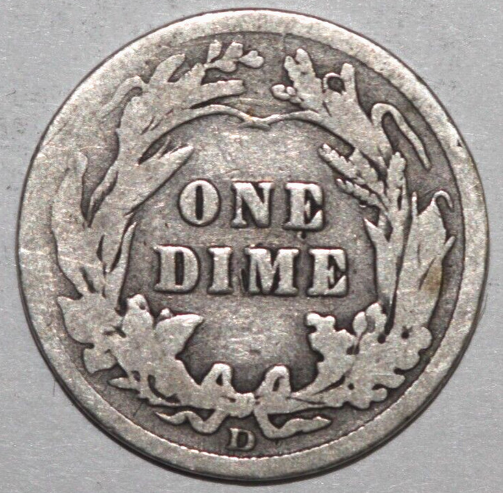 1912 D Barber Dime 17.8mm