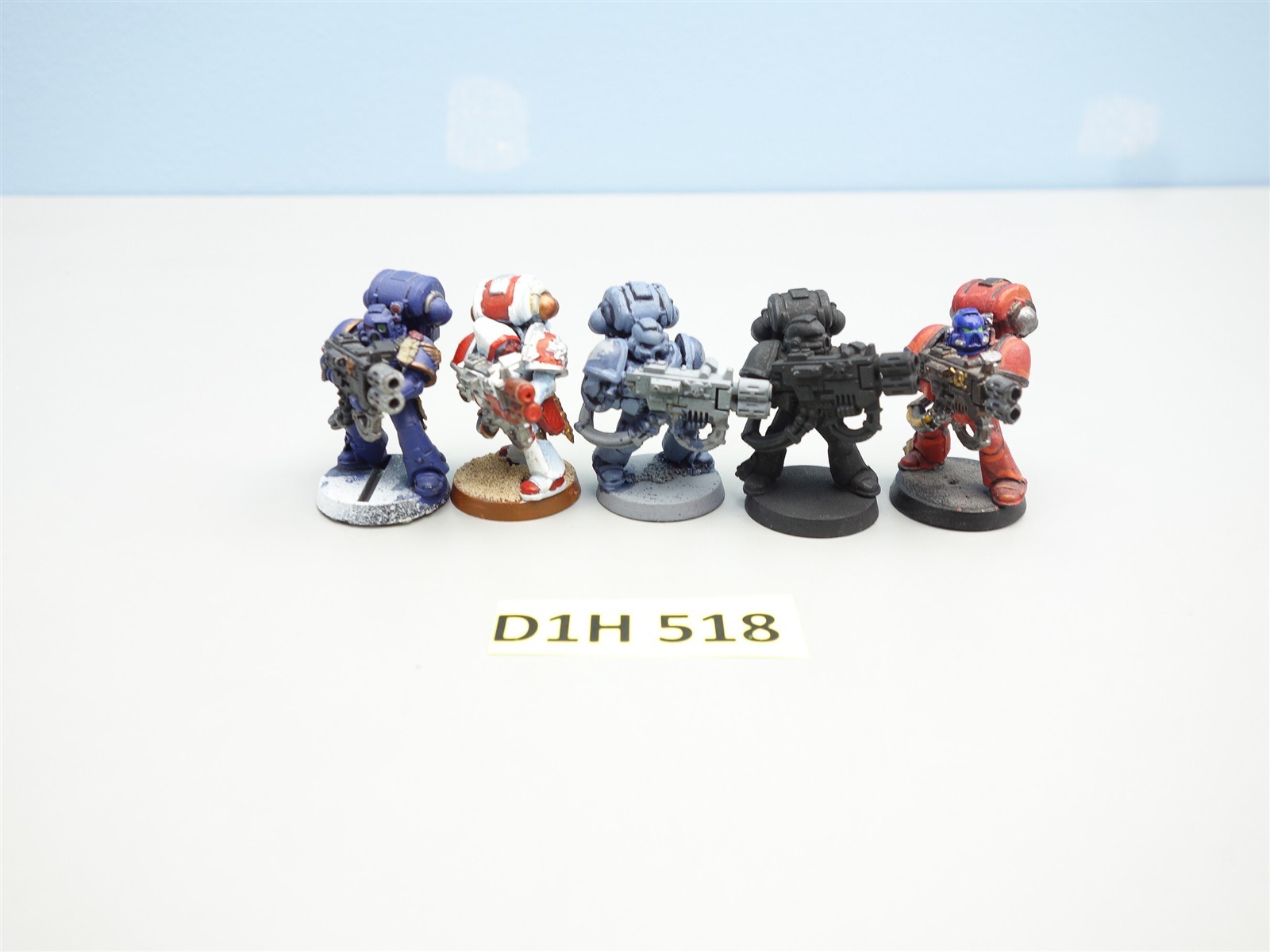 Warhammer 40K Space Marines - x5 Devastator Squad (painted oop plastic)