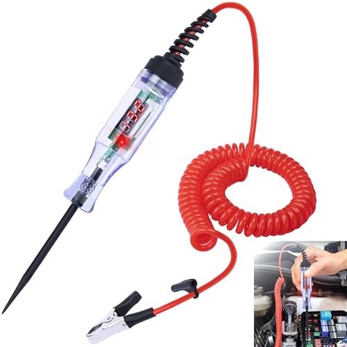 Automotive 5-90V DC Test Light with Voltmeter - Bidirectional Car - Test Light