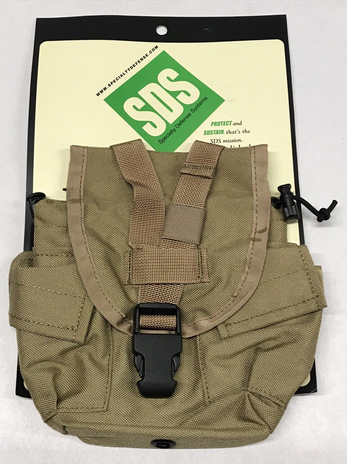 1 QT Canteen / Utility Pocket Style 40151 Coyote Brown Specialty Defense NOS