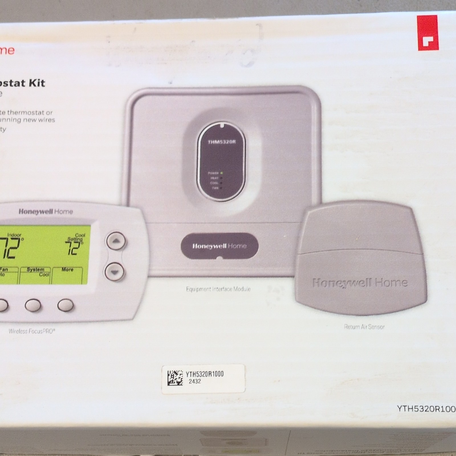 Honeywell Home Wireless Non-Programmable Thermostat Kit w/ Return Air Sensor