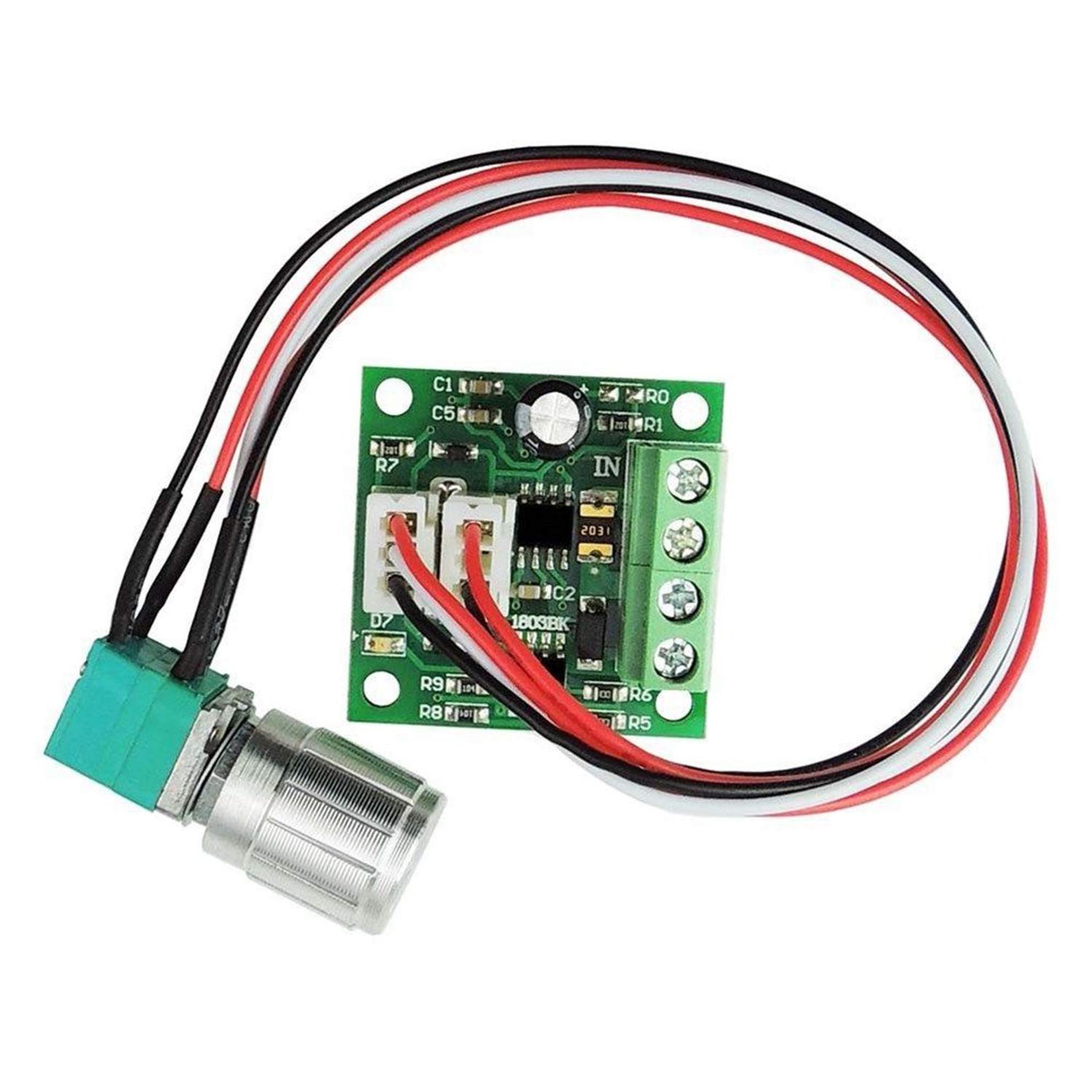 1803BKW DC Motor Speed Controller PWM Regulator 1.8V15V 2A Governor Knob