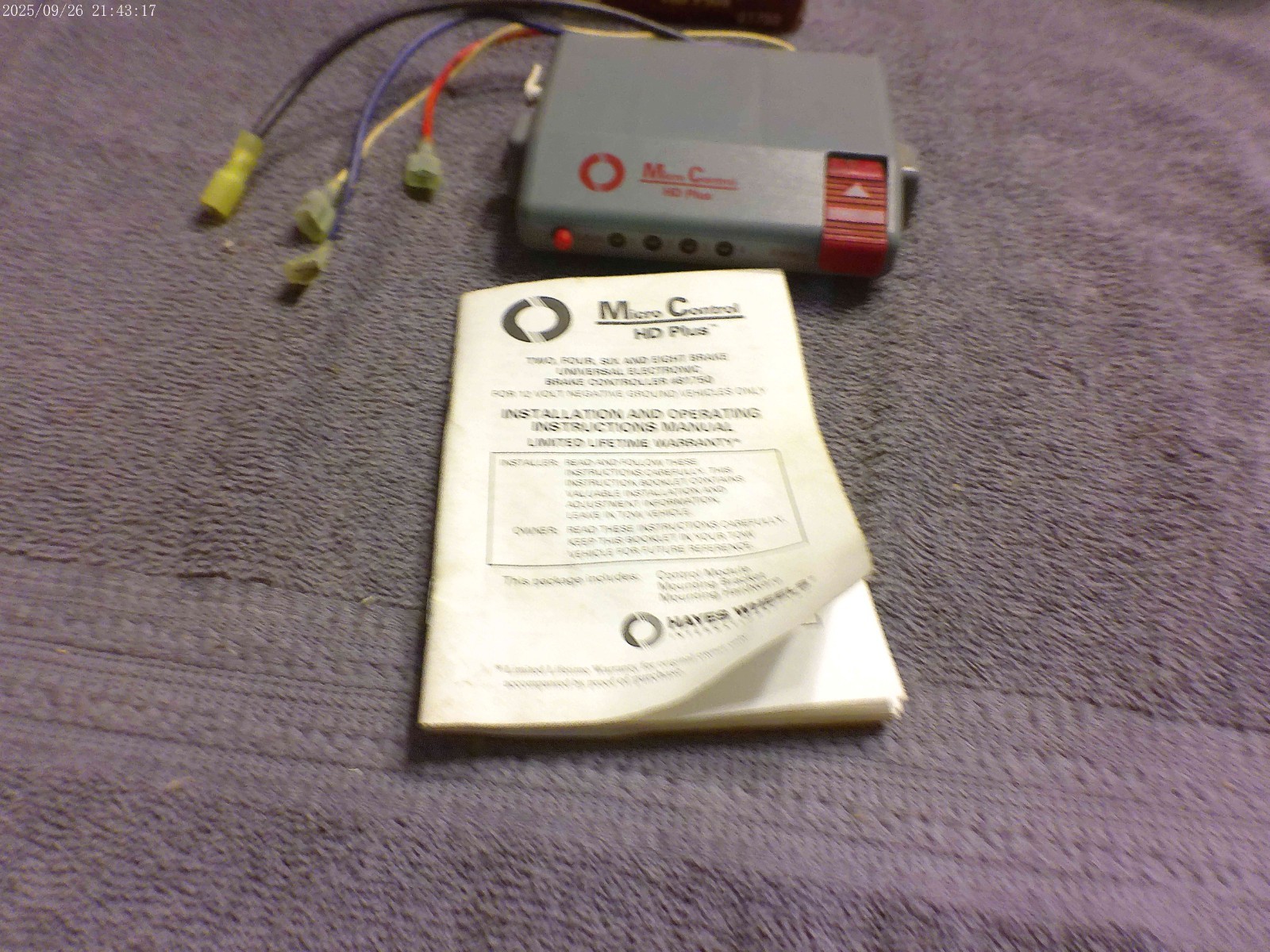 Hayes wheels universal electronic brake controller 81750