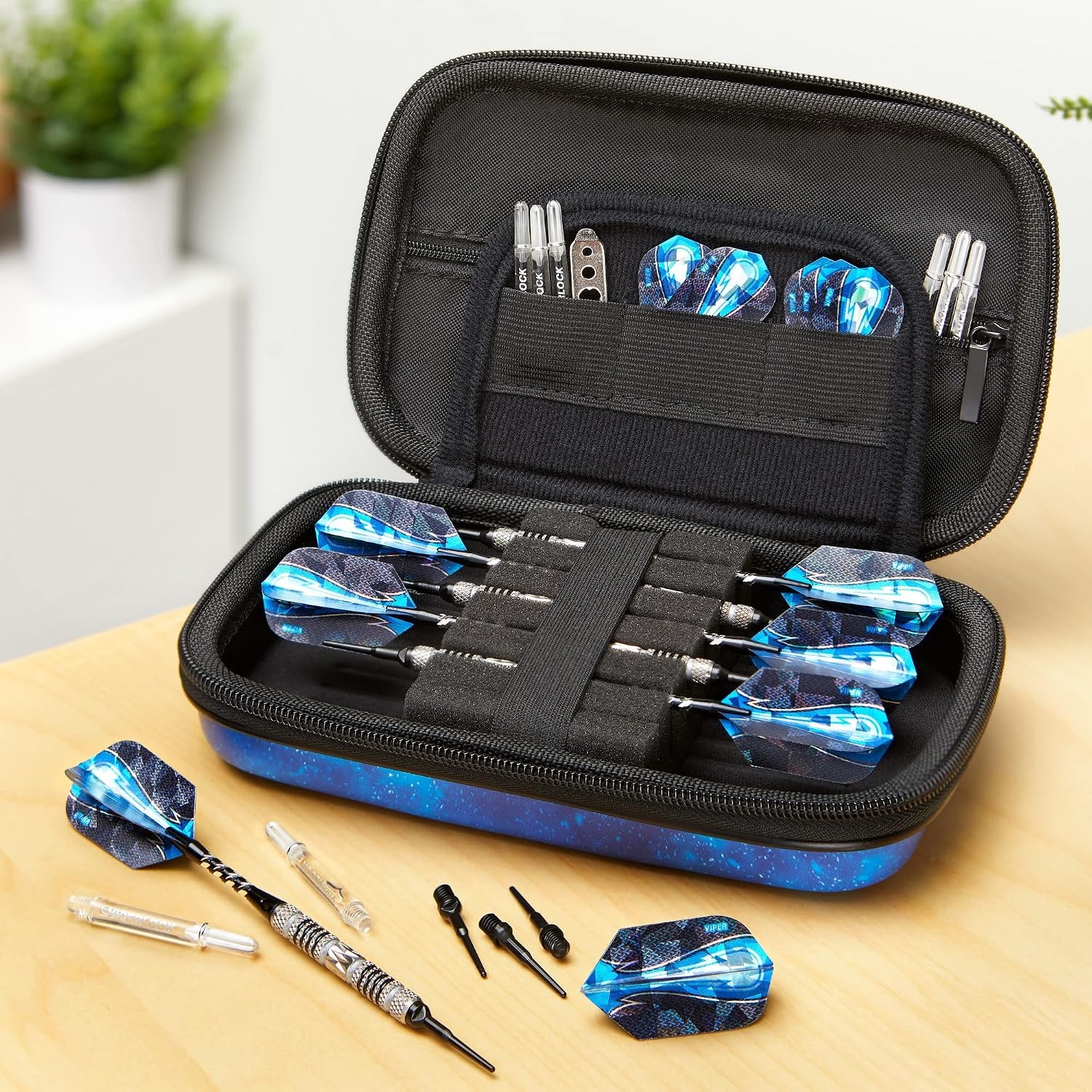 Sentinel 6 Dart Case Holds Extra Accessories Tips Shafts and Flights Compatible