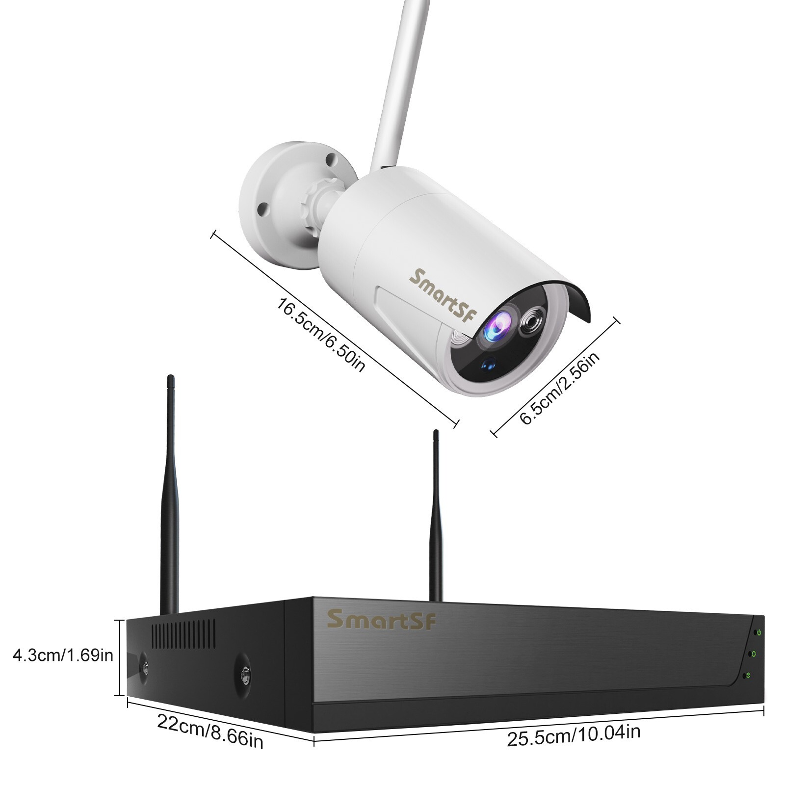 H.265+ 10CH NVR Wireless Security Cameras System 3MP outdoor camera 1TB