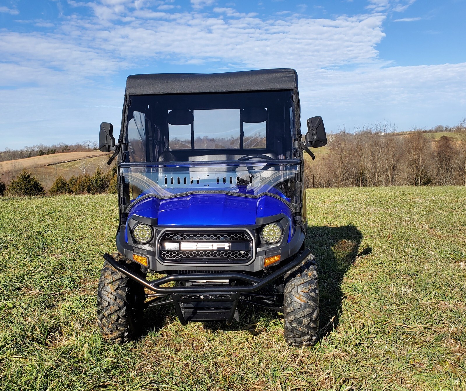 SSR Bison 400U - 200U - 200P Vented Windshield with Quick Install Straps