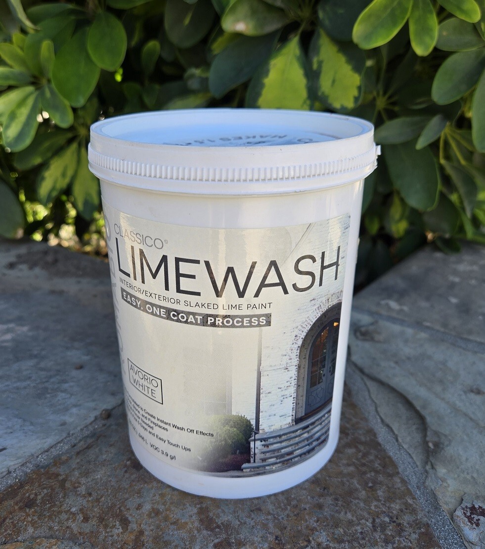 Romabio Classico Limewash concentrated white lime paint makes 1.5qt - 2qt