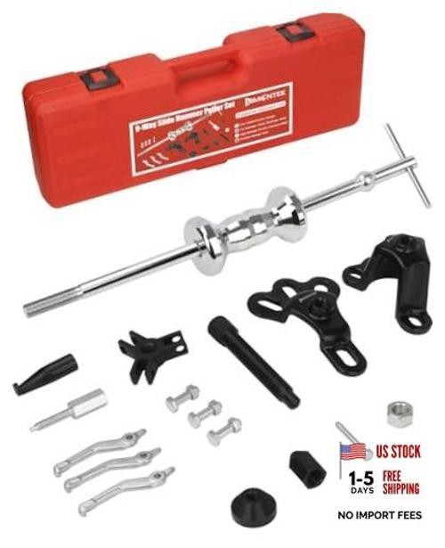 9-Way Slide Hammer Puller Set, Front Wheel Hub Remover & Rear Wheel Axle
