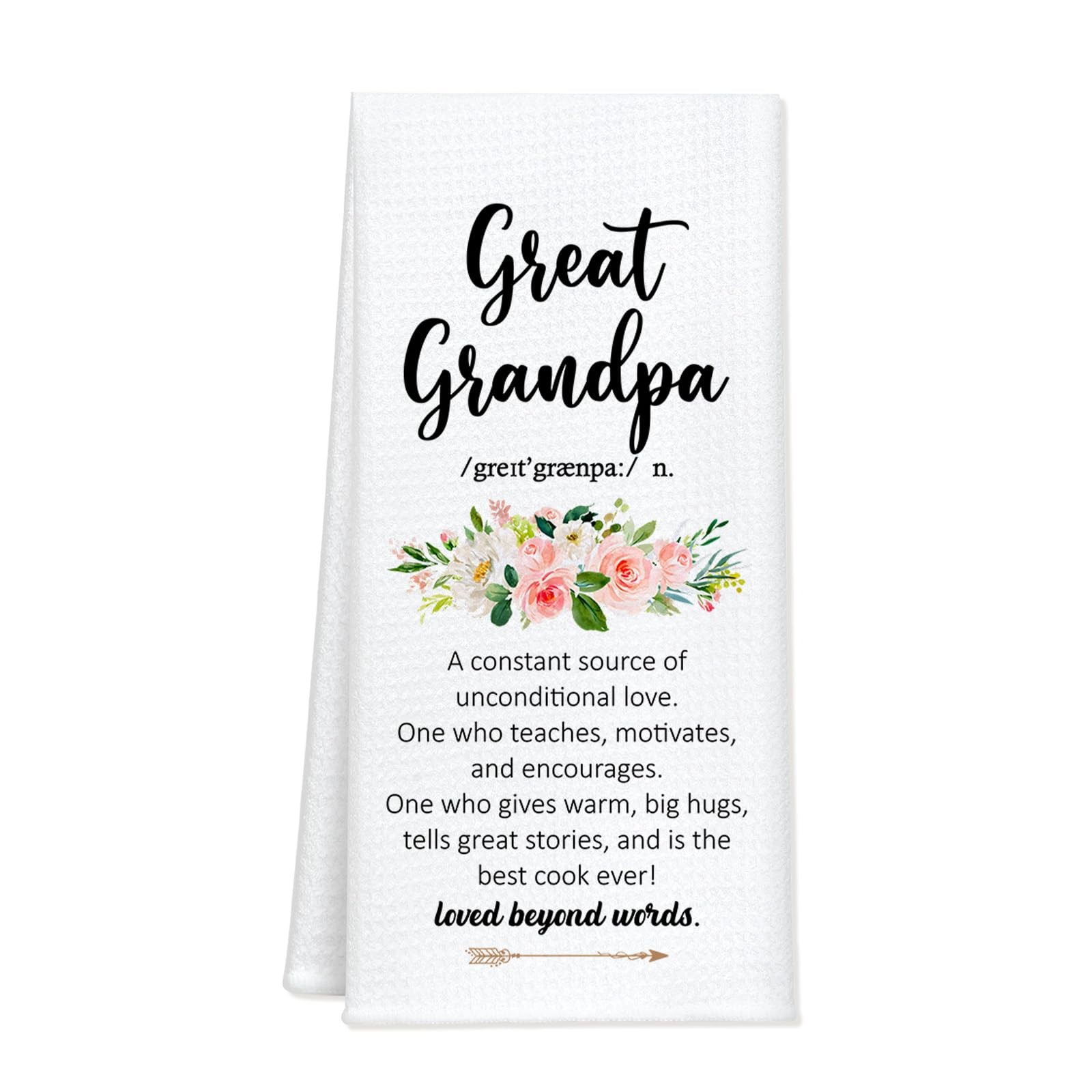 16x24-inch Great Grandpa Kitchen Towels and Dishcloths Grandpa Gifts