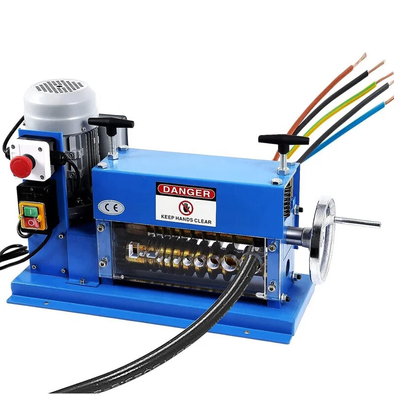 Automatic Electrical Scrap Armor Flat Coax Wire Copper Wire Stripping Machine