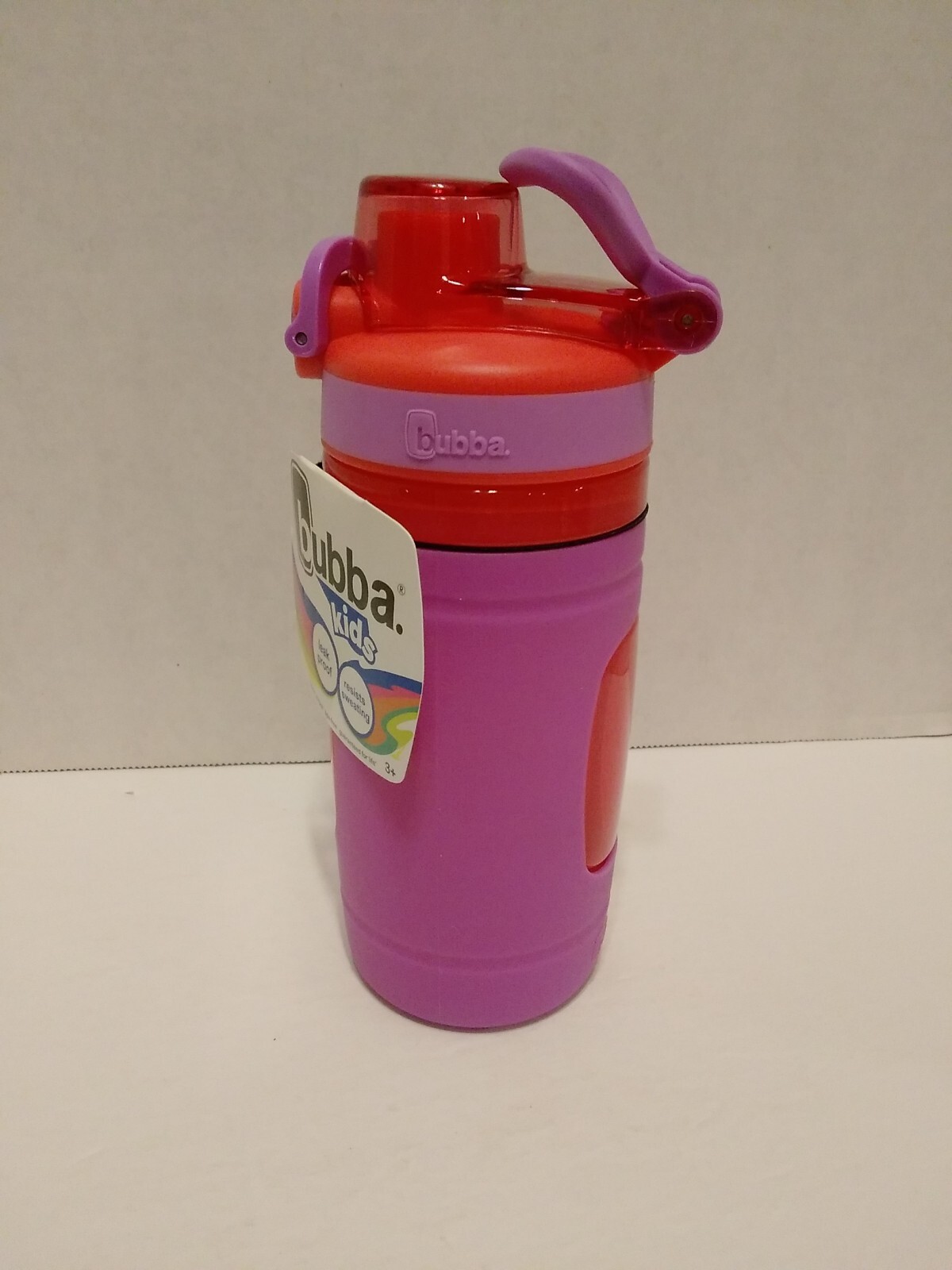 Bubba Flo Refresh 16oz Kids BPA-Free Water Bottle Purple Leak Proof Ages 3+