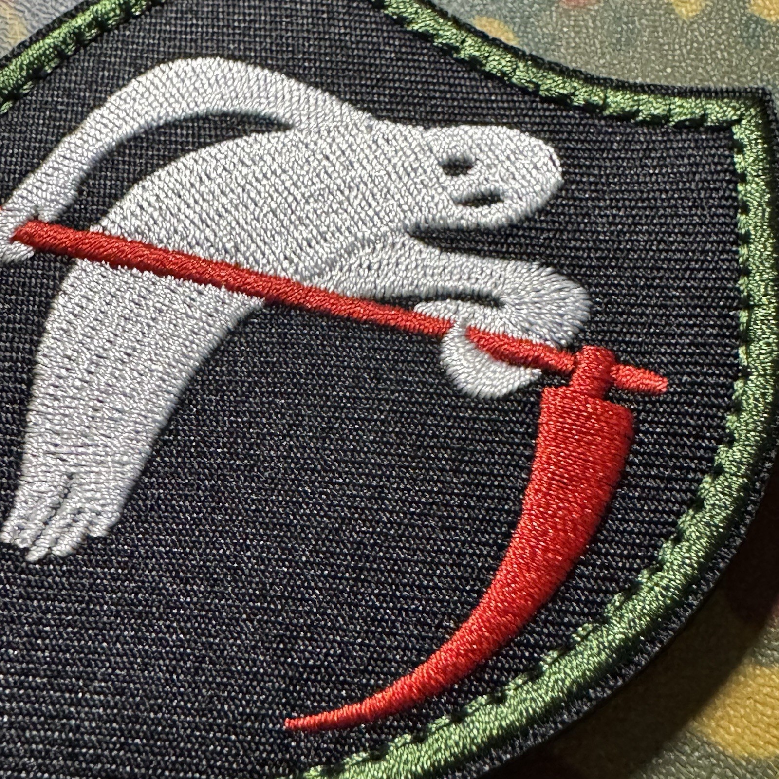 US ARMY WWII GHOST ARMY Embroidered Unit Patch Hook/Loop Back PSYOPS GRIM REAPER
