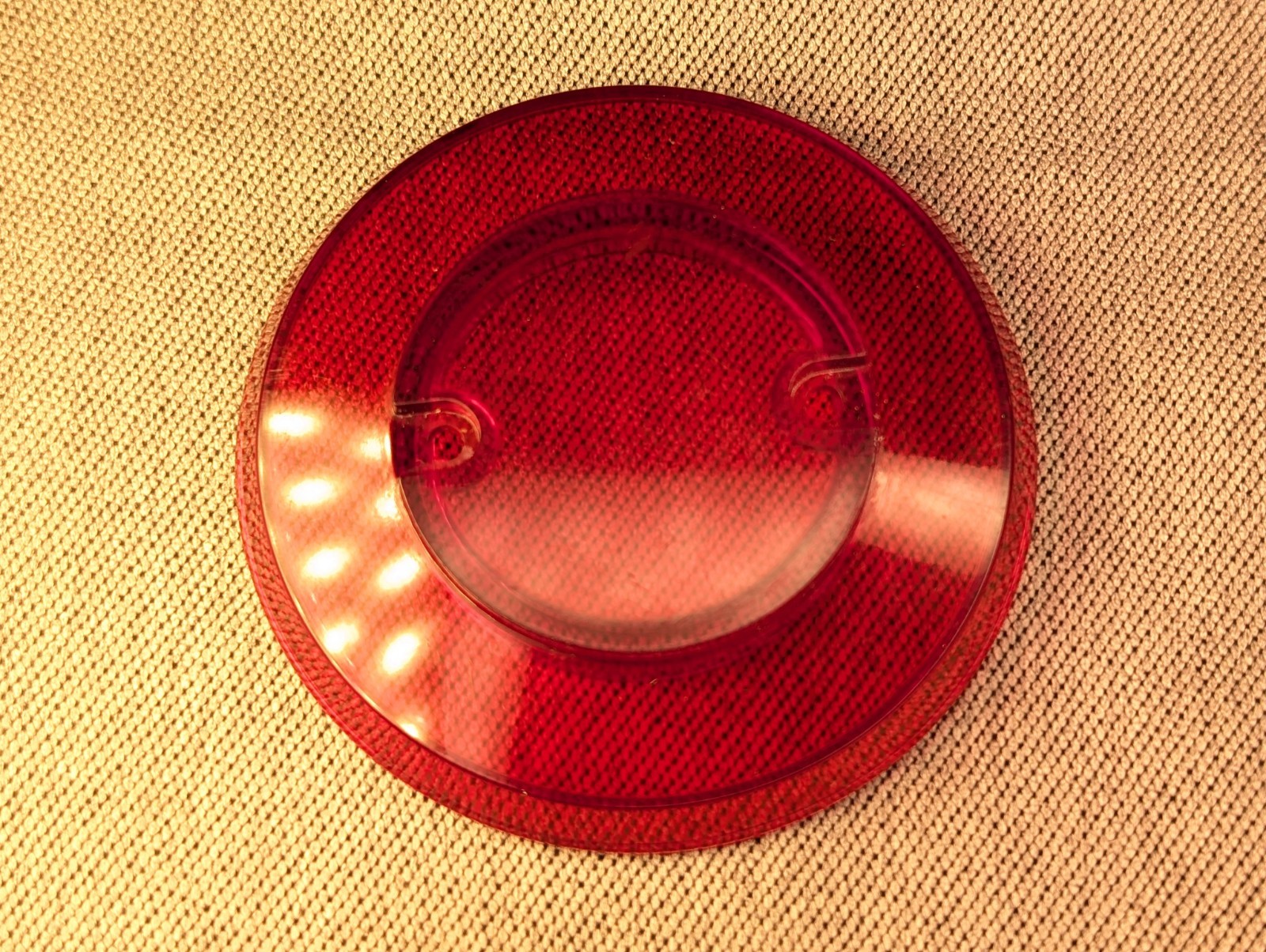 NOS Pinball Williams Bally Red Transparent Pop Bumper Cap New Old Stock
